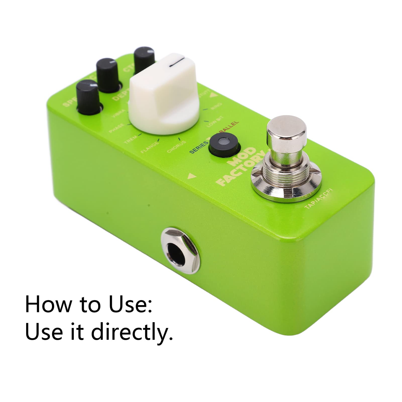 Yctze Pedal de Pie de Modulación de 11 Efectos con Carcasa de Metal para Guitarristas, Efectos de Sonido Versátiles para Uso en Vivo y de Estudio