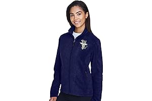 Embroidered RN Zip Up Flexible Fleece Jacket