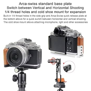 新品 Nikon ニコン zfc用 ハンドグリップ Amazon | Nikon Z fc Zfc 専用 ハンドグリップメタル 檀木材