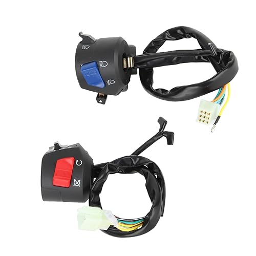 Miniatura 4 de Interruptor de control de manillar 1 par de interruptor de montaje en manillar izquierdo y derecho de 78 pulgadas con bocina y control de encendido