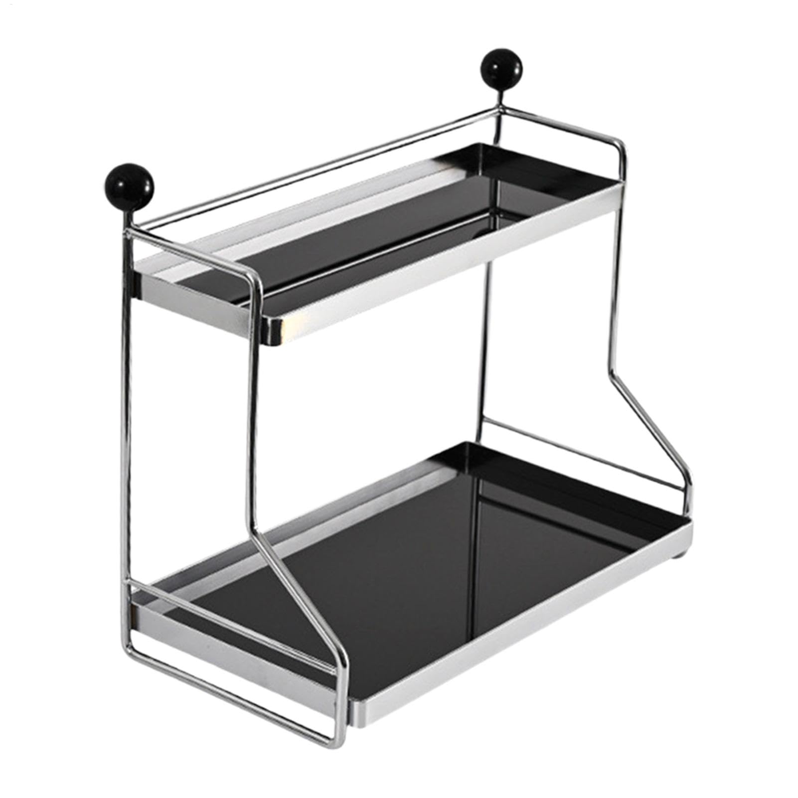Organizer na kubki do kawy, 2-poziomowy stojak na kubki, wolnostojący stojak na kubki, 29,3 x 15,8 x 26,5 cm, półka do przechowywania filiżanek do kawy i ziaren, projekt do kuchni lub biura