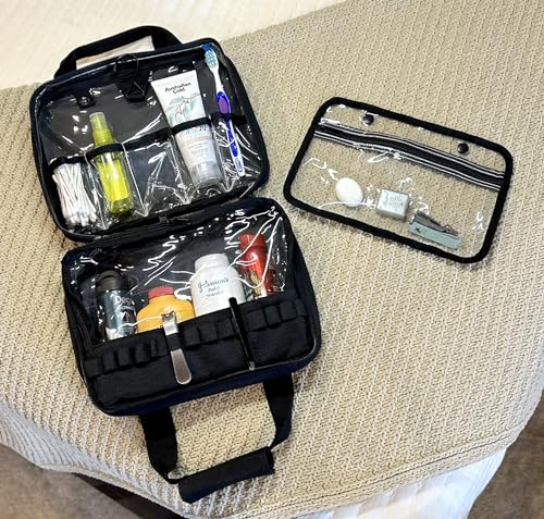 Firefighter Personalized Black Overnight Toiletry Bag3