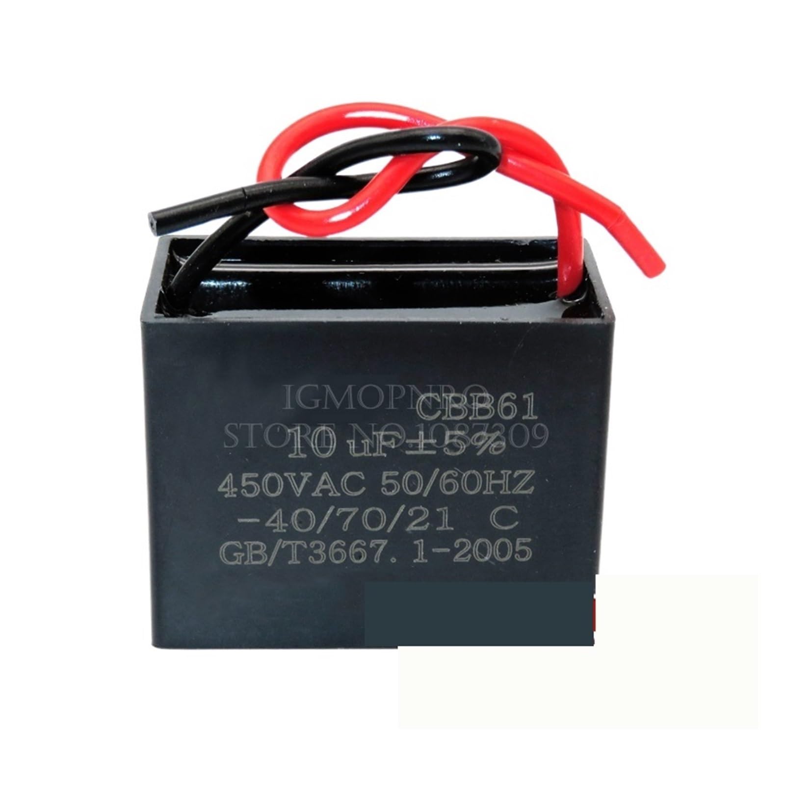 Condensateur de ventilateur CBB61 10uf pour réparer un moteur CA 450V