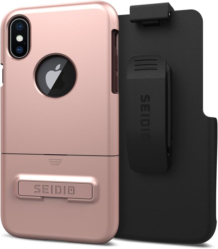 Seidio Cell Phone Case for iPhone X - Rose Gold