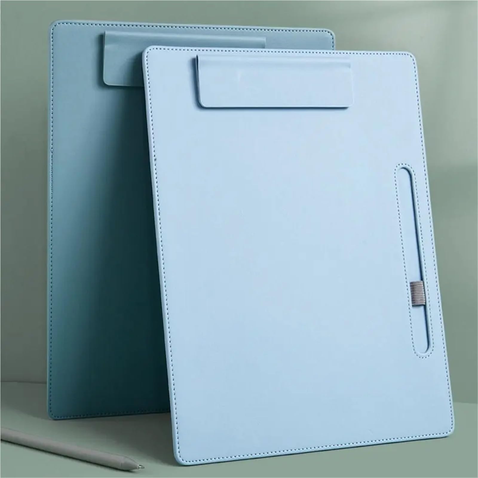 4PCS A4 Appunti Business Pad Cartella Board Esame Lavagna Speciale Clip Libro Cancelleria Blocco da scrittura Cartone Firma Per l'ufficio(BLUE)