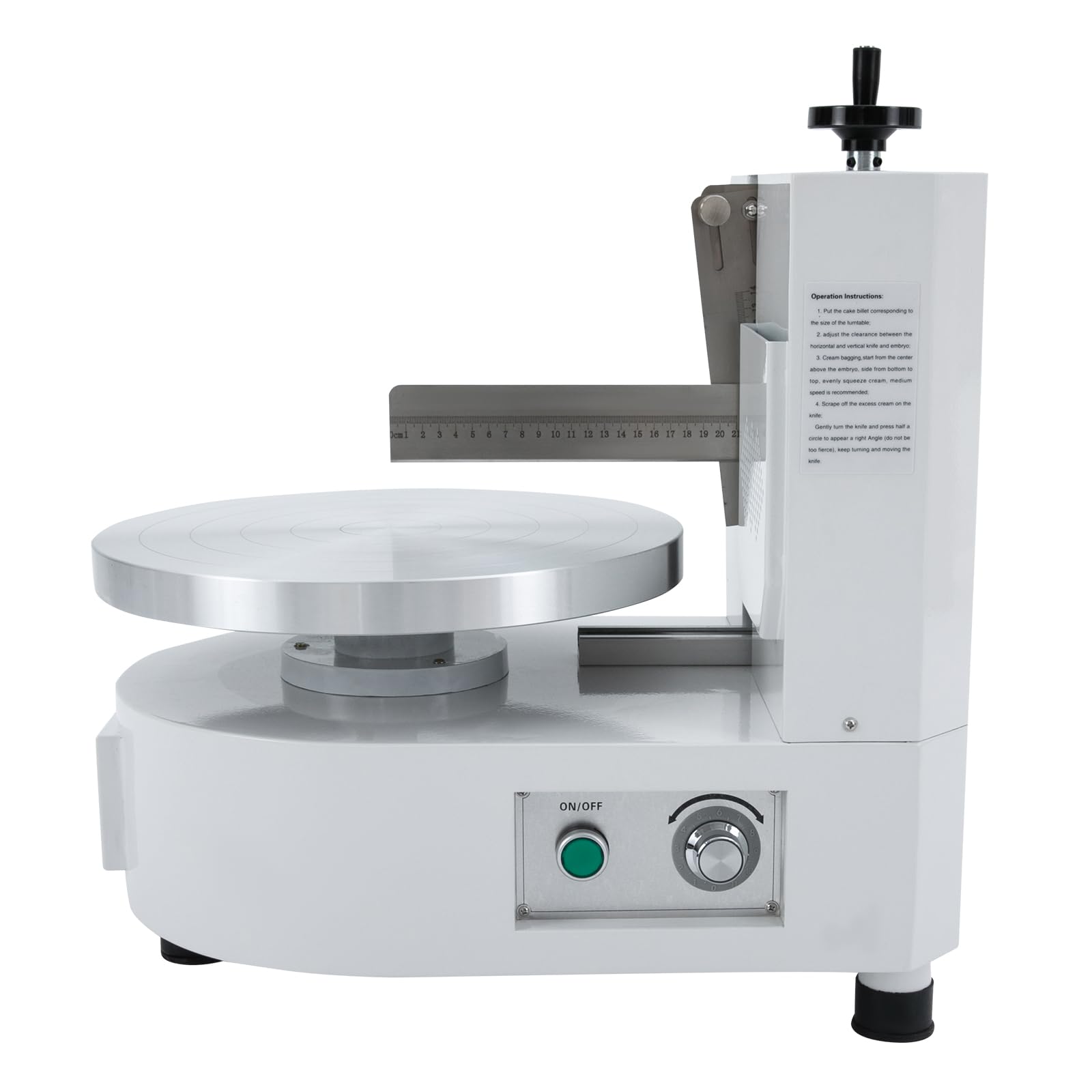 Máquina para recubrir y Decorar Pasteles, pulidora de Bordes de aplicador de Pasteles Ajustable de 110 V, Herramienta de decoración automática Comercial para Pasteles de cumpleaños con Crema