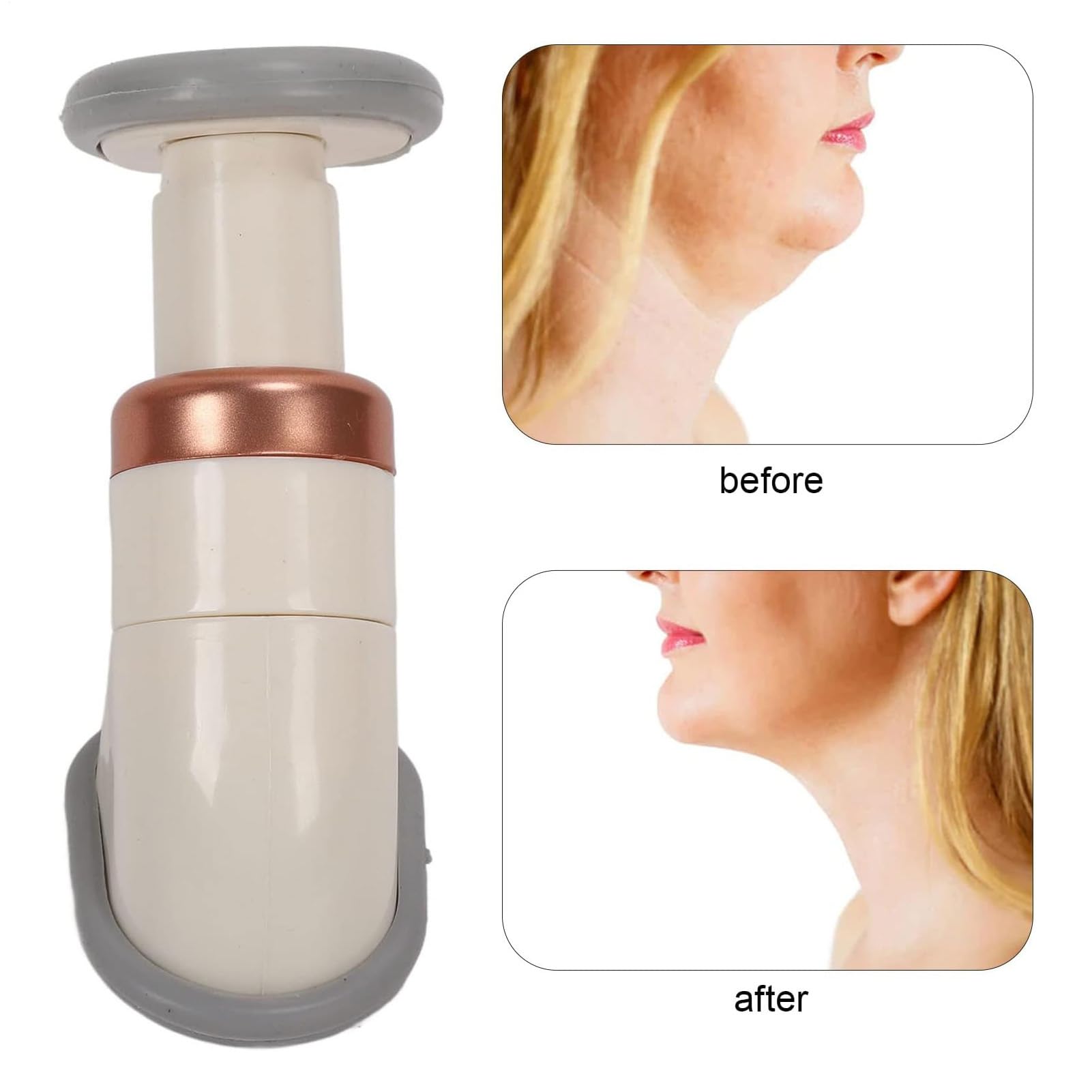 Schlanker Hals – Doppelkinn-Trainer | Gesichts- und Nackenmassage | Gesichtslinie-Trainer | Gesichtslifting-Gerät | Hals-Lifting-Gerät | Nackenstraffungssystem