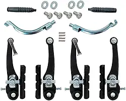 Jogo De Freios Bicicleta V-brake Em Nylon Dianteiro Traseiro