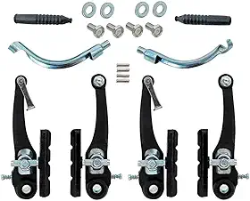 Jogo De Freios Bicicleta V-brake Em Nylon Dianteiro Traseiro