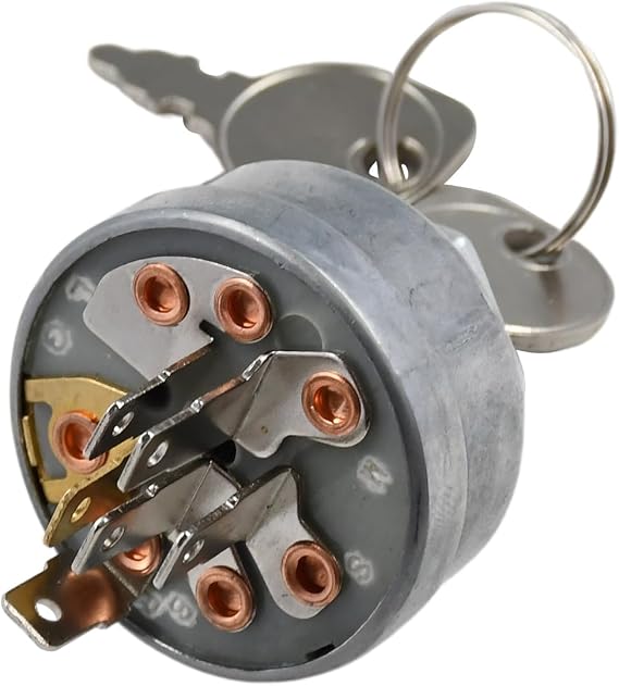 430-770 Ignition Switch with 2 keys for MTD 725-1396 925-1396, Husqvarna 539101770, Toro 83-0020, Simplicity Snapper 1686734SM 5020927, Scag 48798 Lawn Mower Replaces 490066 493625 692318 825129
