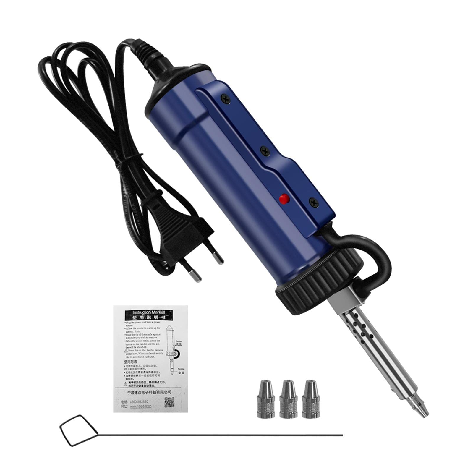 Sacaestaño Automático Bomba Succión Desoldadora Eléctrica Extracción Herramienta Removible Soldadura Portátil Diseño Compacto Adecuado para Soldadura