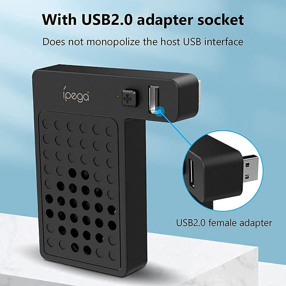 Joso Cooling Fan for Xbox Series X, Cooling System with Cooling Fan and 2.0 USB Port for Xbox Series X Accessories