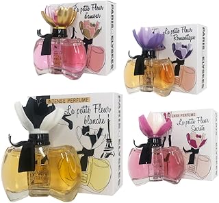 La petite fleur blanche + La petite fleur Damour + La petite fleur Romantique + La petite fleur Secrete Perfume Feminino Paris Elysees