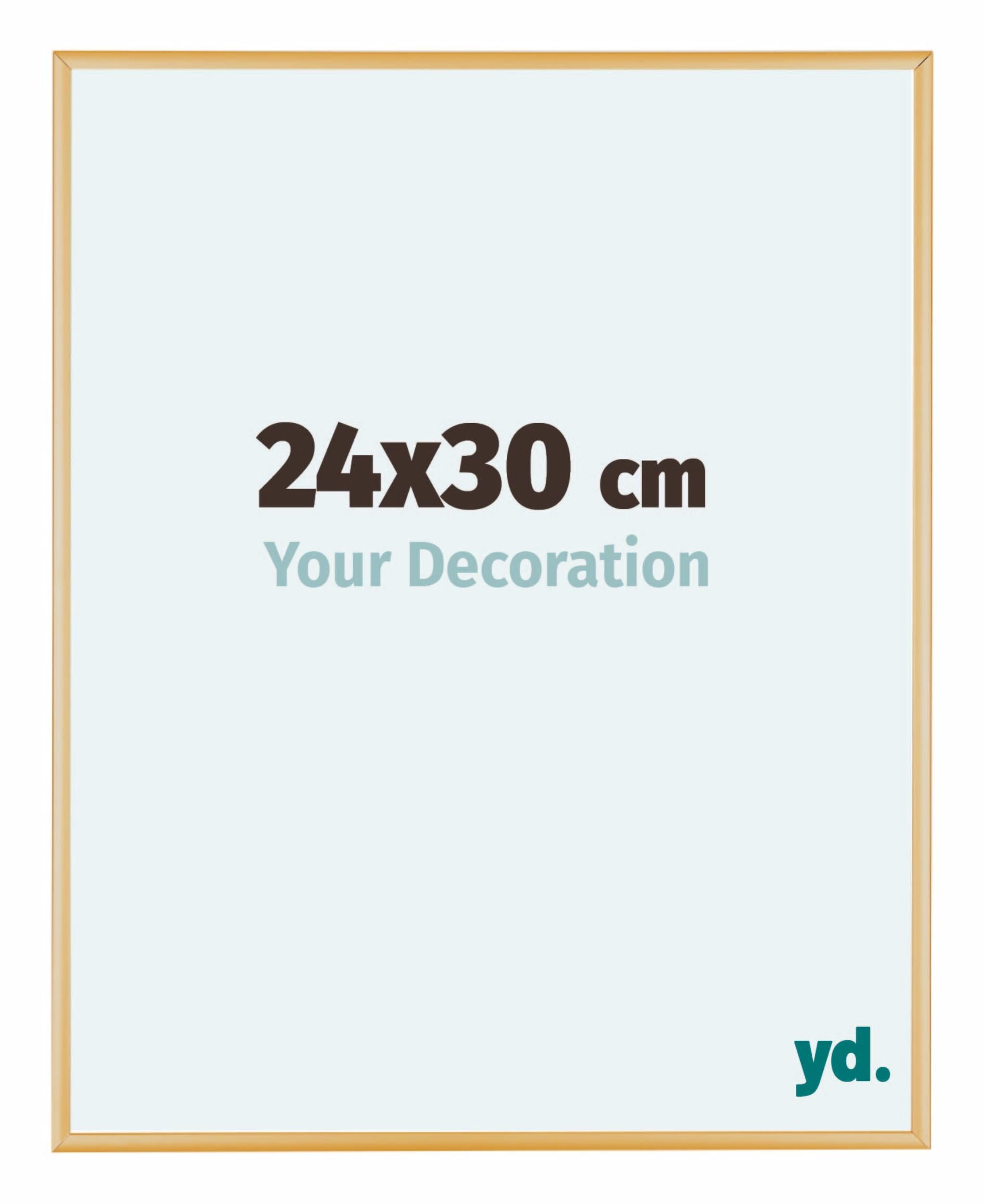 Your Decoration - Picture Frame 24x30 cm - Gold Vintage - Decorative Wall Frame in Aluminium with Antireflection - Frame 24x30 - Kent — image 1