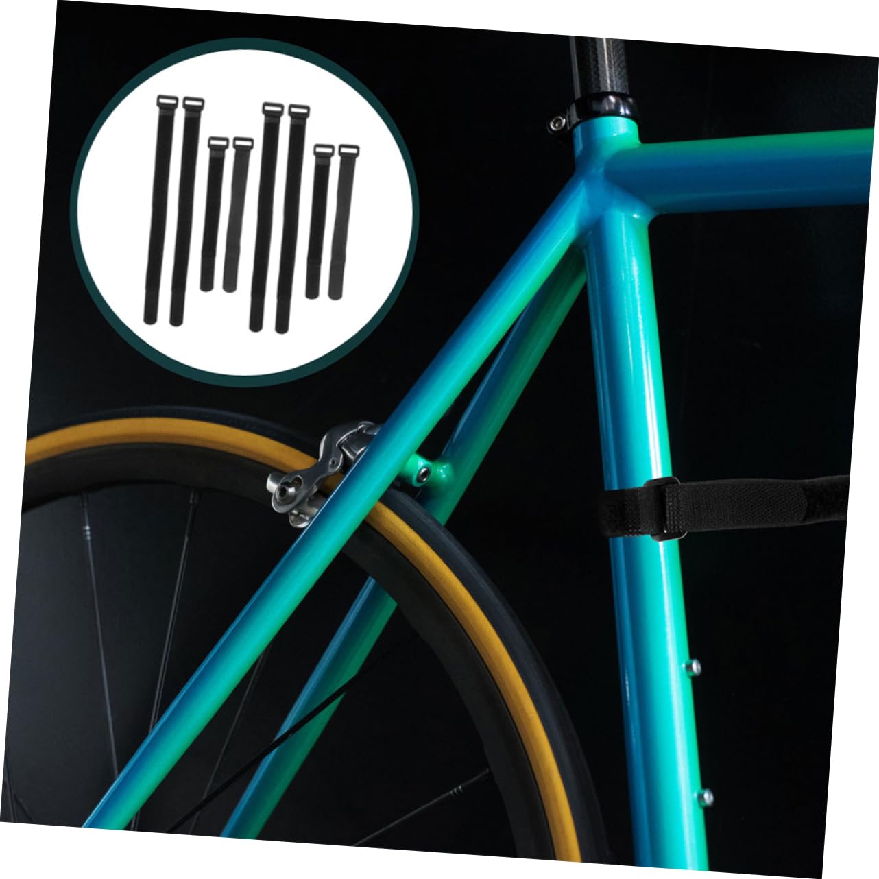 KOMBIUDA Bike Racks Accessories 12pcs Bike Straps Wheel Stabilizer Straps for Transport