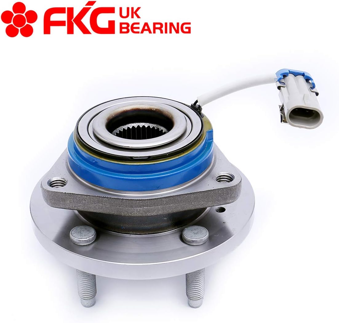 FKG 513121 Front Wheel Bearing Hub Assembly fit for Impala, Allure, Aurora, Bonnevile, Lesabre, Century, Seville 5 Lugs with Nut W/ABS