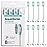 AquaSonic Genuine Standard Replacement Brush Heads | ADA Accepted | for Normal & Sensitive Teeth | Compatible with Many AquaSonic Toothbrush Handles (8 Pack White)