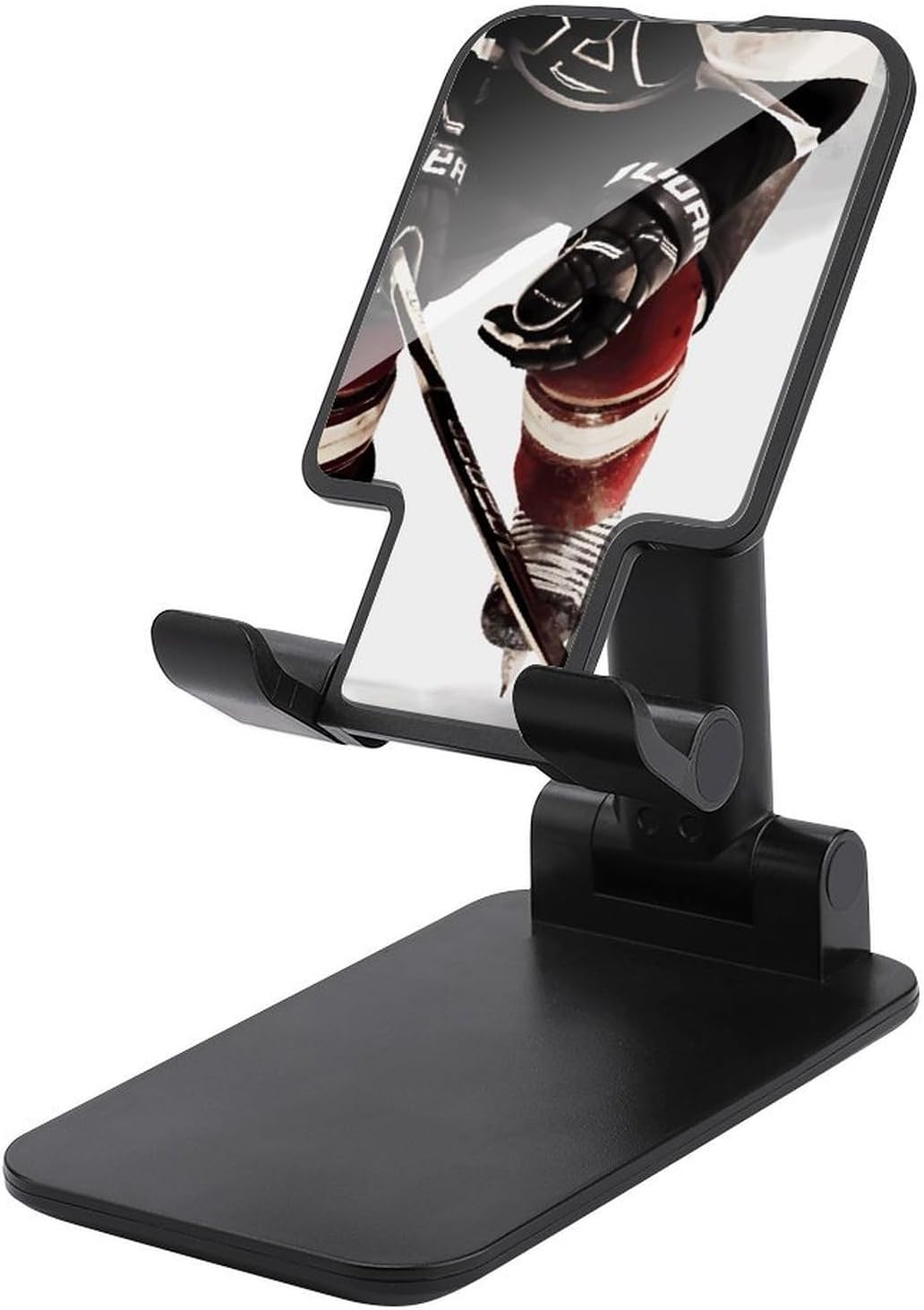 Ice Hockey Pattern Folding Cell Phone Stand, Portable Phone Holder