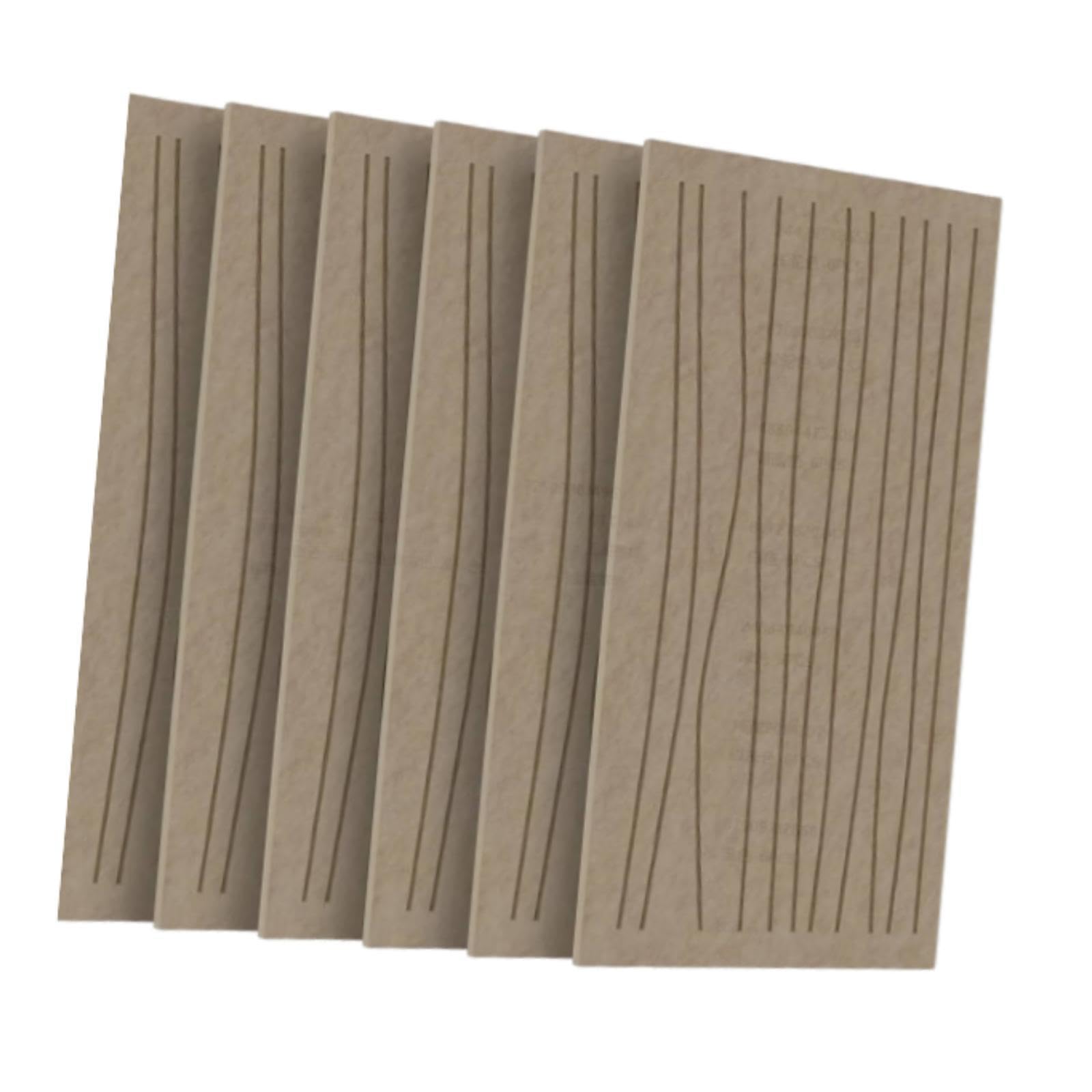6 Piezas Paneles Acústicos de Arte para Paredes Paneles Aislantes de Sonido Paneles Absorbentes de Ruido Paneles Decorativos Modernos en Poliéster Par, Color Camel Oscuro