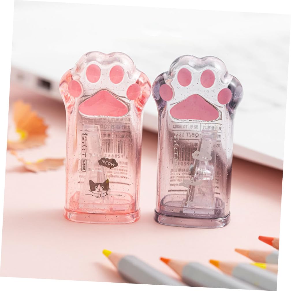 Tofficu 20pezzi Temperamatite Forma Di Zampa Di Gatto Da Temperamatite Manuale Compatto e Kawaii Per Cancelleria Scolastica Accessorio Necessario Per Scuola e Ufficio Design Carino e