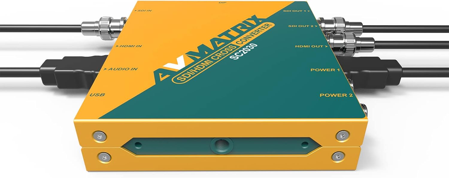 AVMATRIX SC2030 3G-SDI/HDMI Scaling Cross Signal Converter with DIP ...