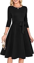 RUMIA Women's Cocktail Dresses 3/4 Sleeve Vintage Wedding Guest Dress (XS-3XL)