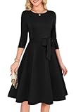Women&apos;s Cocktail Dresses 3&sol;4 Sleeve Vintage Wedding Guest Dress &lpar;XS-3XL&rpar;
