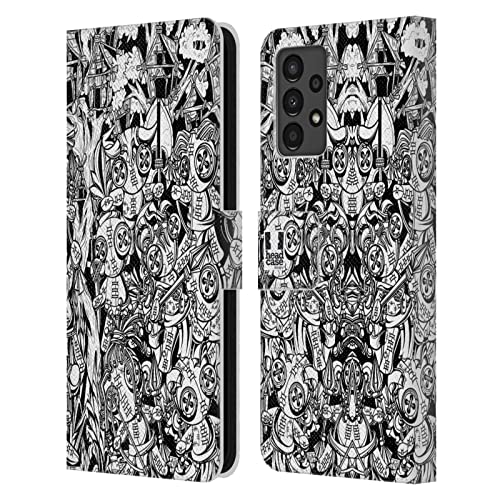 Protection Samsung Galaxy A13 étui portefeuille cuir rabat clapet, Head Case Designs Tribus