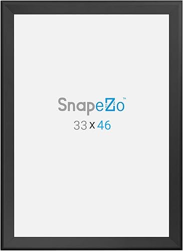 Vista 49 de SnapeZo Silver 36x37 Poster Frame, 1.7" Aluminum Profile, Front-Loading Snap Frame, Wall Mounting, Wide Series