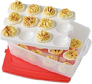 Double Tier Stack and Snap Deviled Egg Carrier