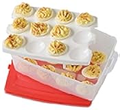Double Tier Stack and Snap Deviled Egg Carrier