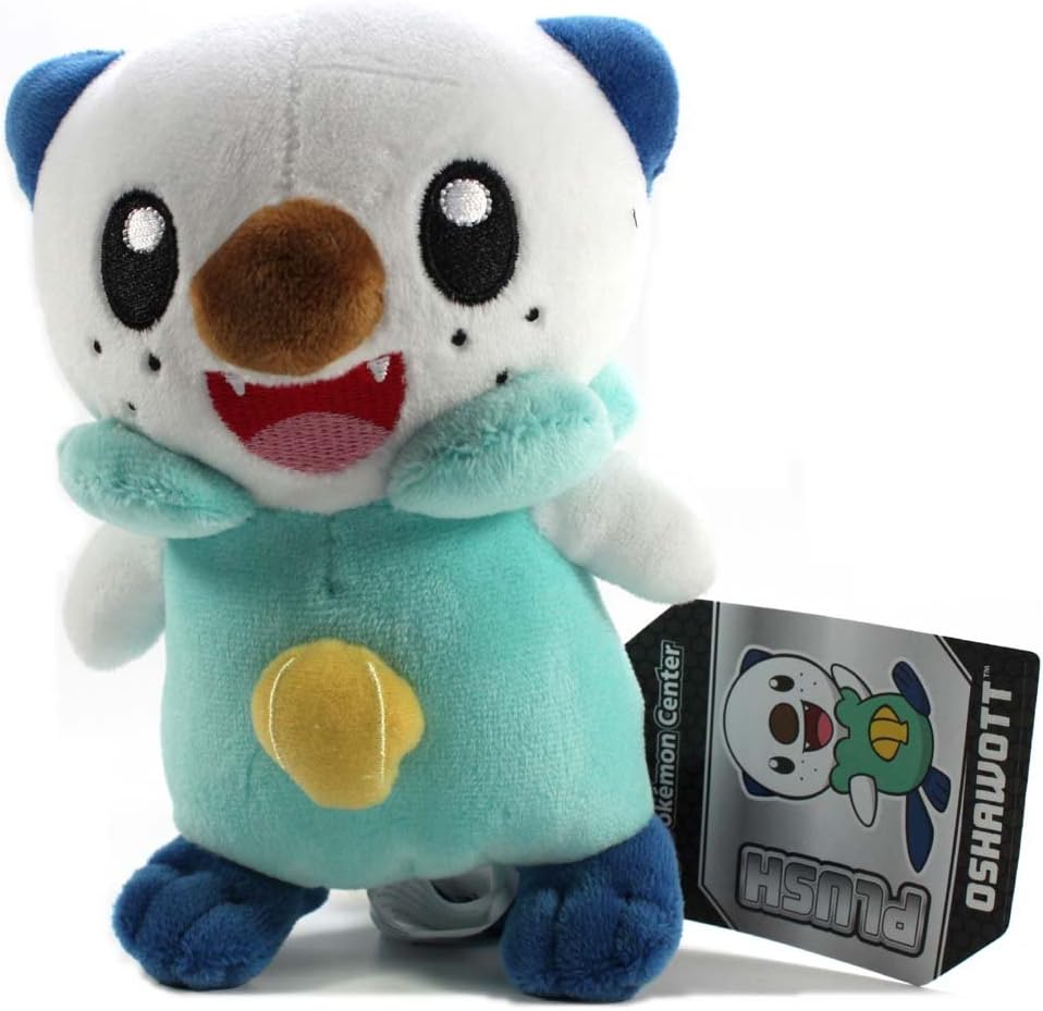 Pokemon Center Black and White Pokedoll Plush Doll USA - 6" Oshawott/Mijumaru