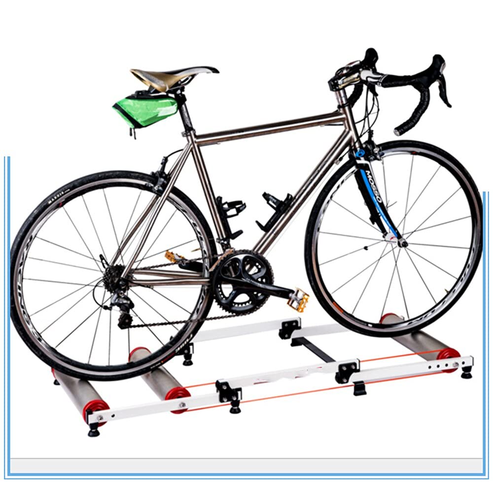 Rulli pieghevoli per bici da ciclismo per interni Rullo per bici regolabile con resistenza per esercizio bici da strada MTB da 26-29 pollici