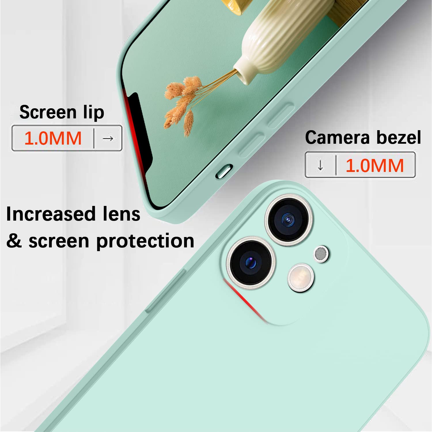 KPPIT Silicone Case Compatible with iPhone 12 6.1 inch protective case - Image 3
