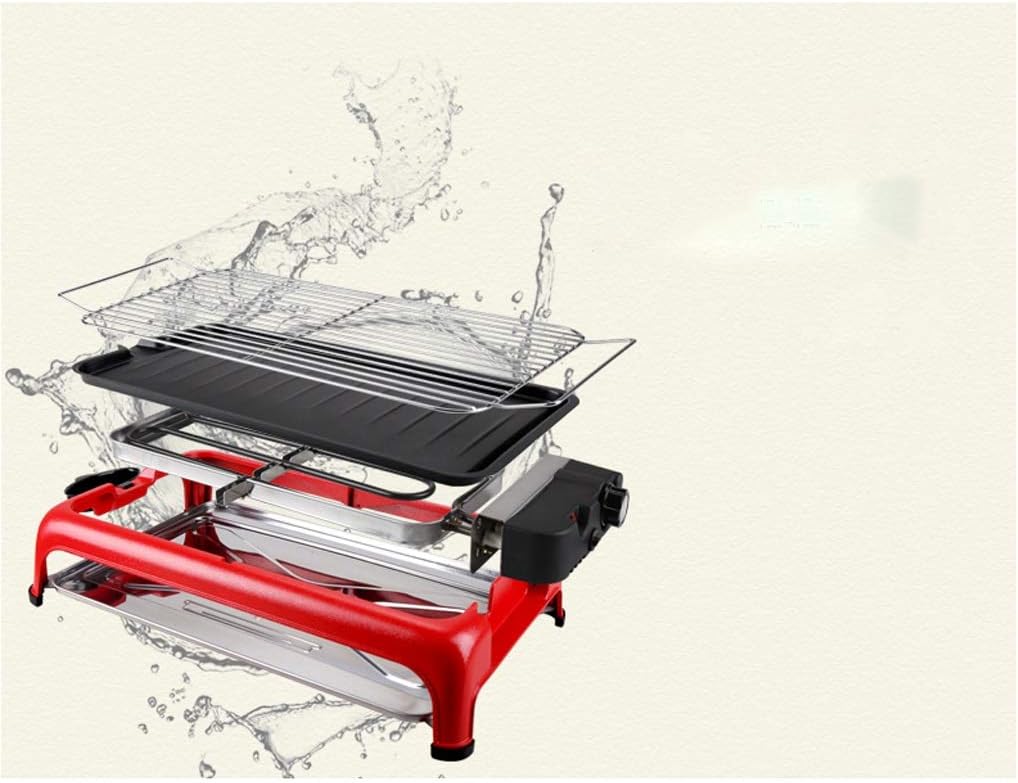 Rectangle Layers Smokeless Electric Pan Grill BBQ Raclette Griddle