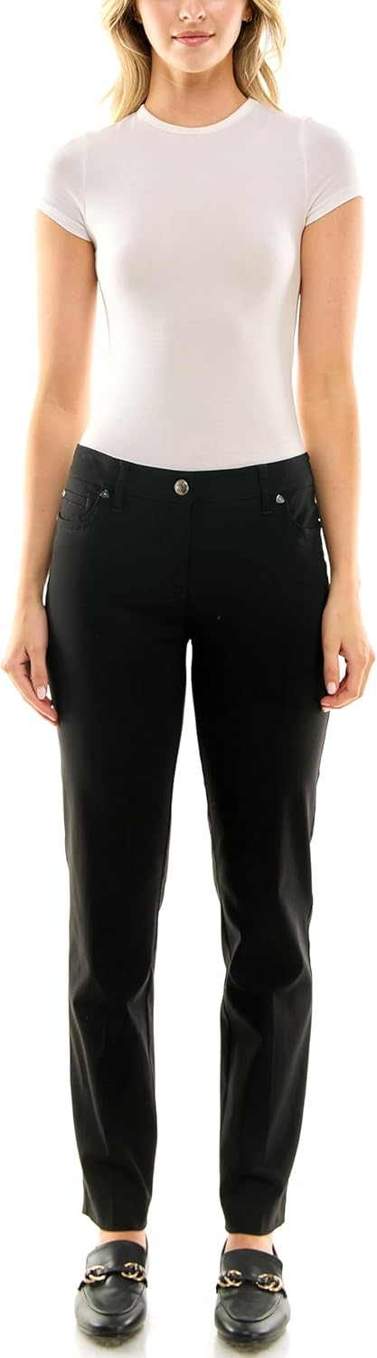 Zac & Rachel Women's Millennium Fabric Pant - Perfectly Designed Woven Stretch Combination That Makes for The Most Flattering - Image 5