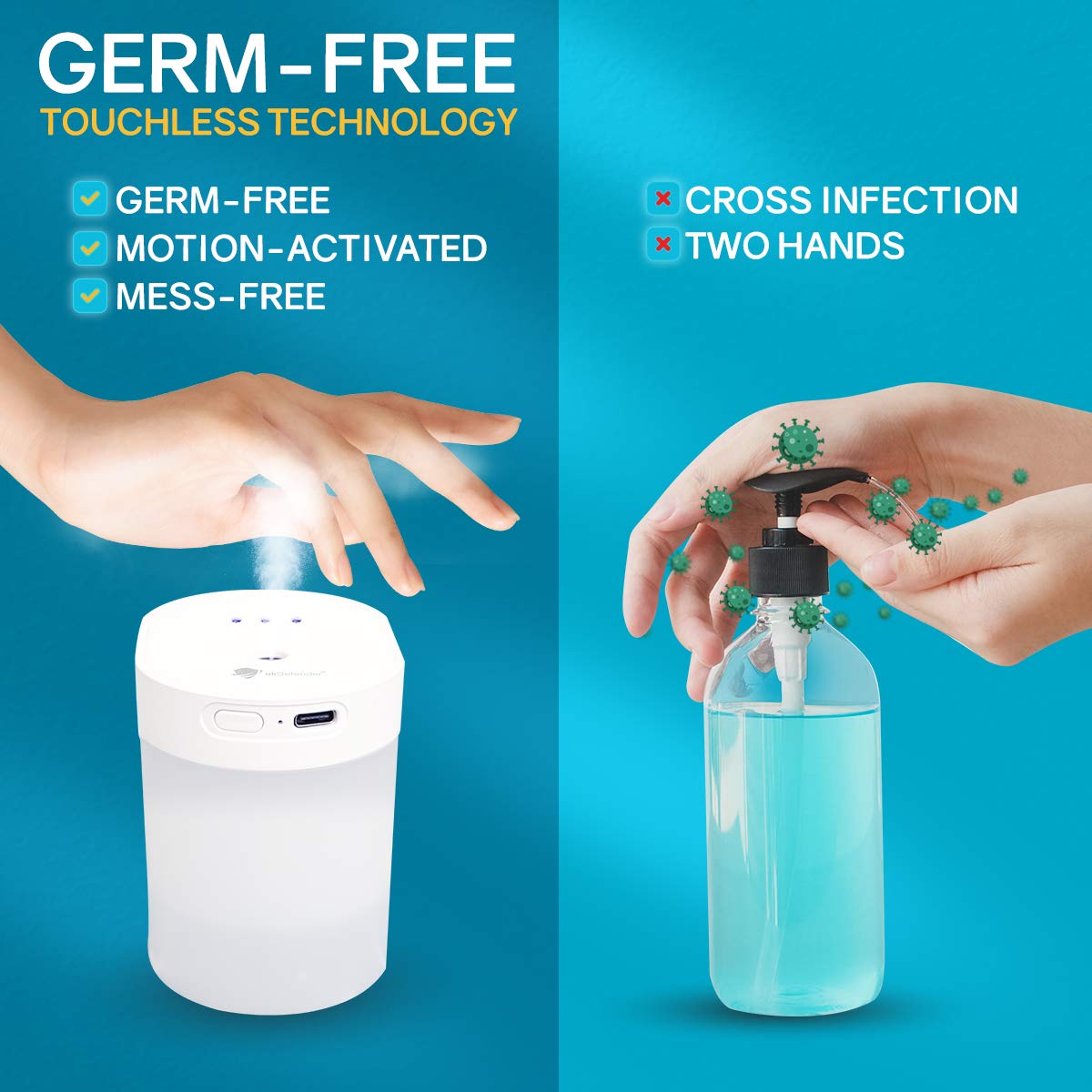 Mini Hand Sanitizer Spray Machine Dispenser Rechargeable Adjustable