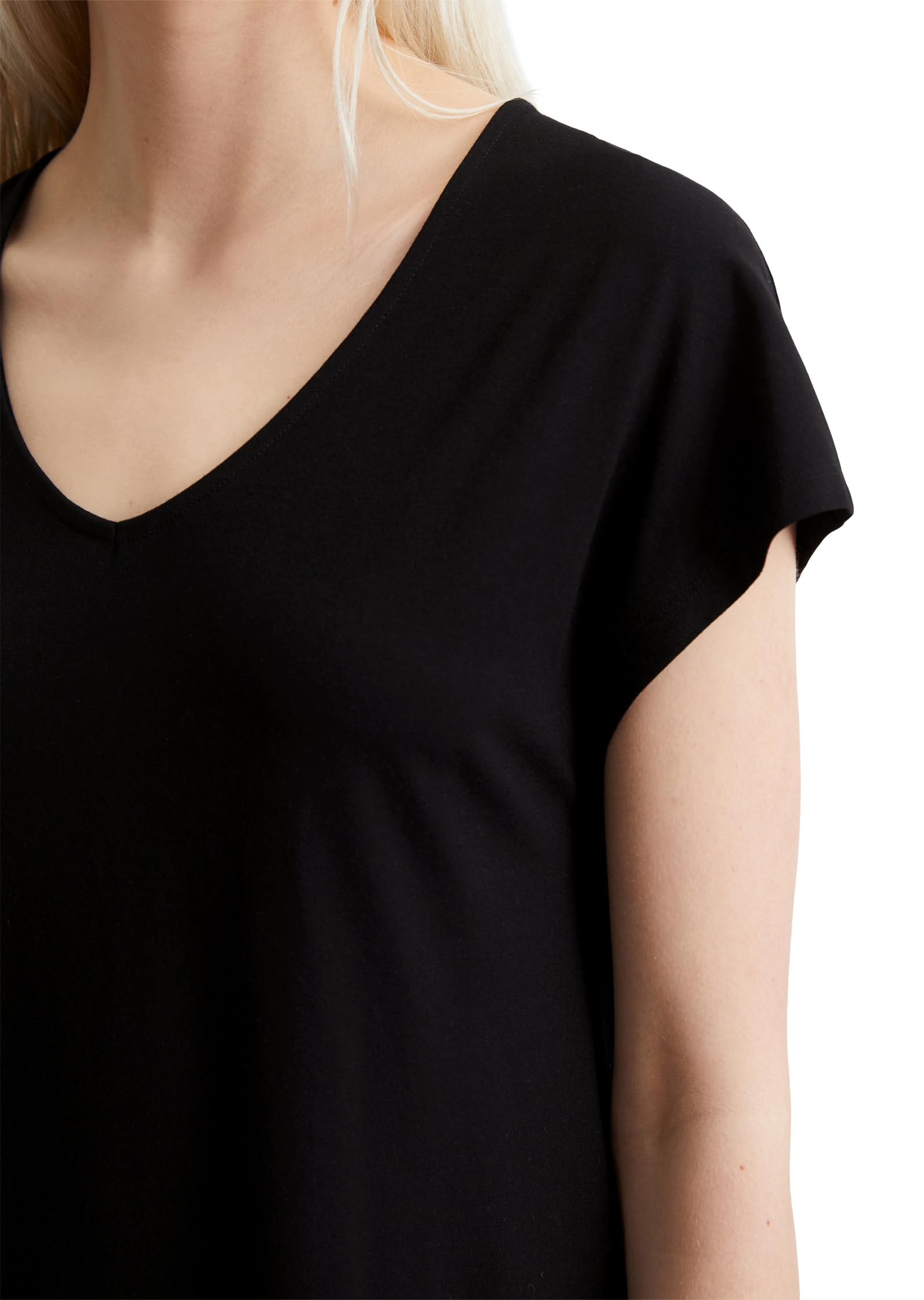 Marc O'Polo Damen Jerseykleid mit Stretch-Anteil Knielang
