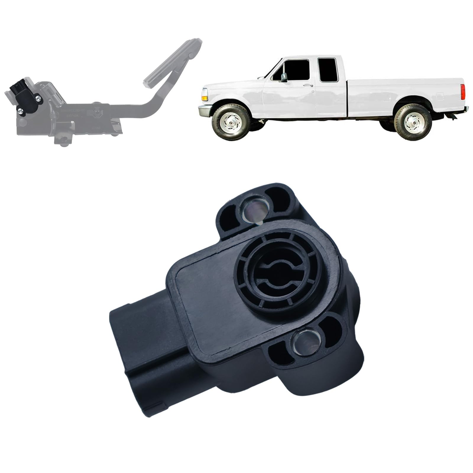 Eterpace Accelerator Pedal Position Sensor (APPS) Compatible with Ford 7.3L Powerstroke F250 F350 F450 Super Duty 1996 1997 1998 1999 2000 2001, Gas Pedal Position Sensor, Replace# 699-200 : Automotive