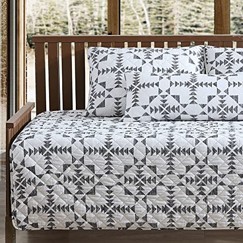 Eddie Bauer - Daybed Set, Reversible Cotton Bedding With Matching Shams & Decorative Pillow Cover, Lightweight Home Decor For All Seasons (Arrowhead Charcoal, Daybed) #TOP4