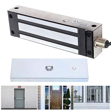 500KG DC12/24V Electromagnetic Lock, 500kg Electromagnetic Lock Stainless Steel IP68 Waterproof Anti Explosion Home Safety Door Lock