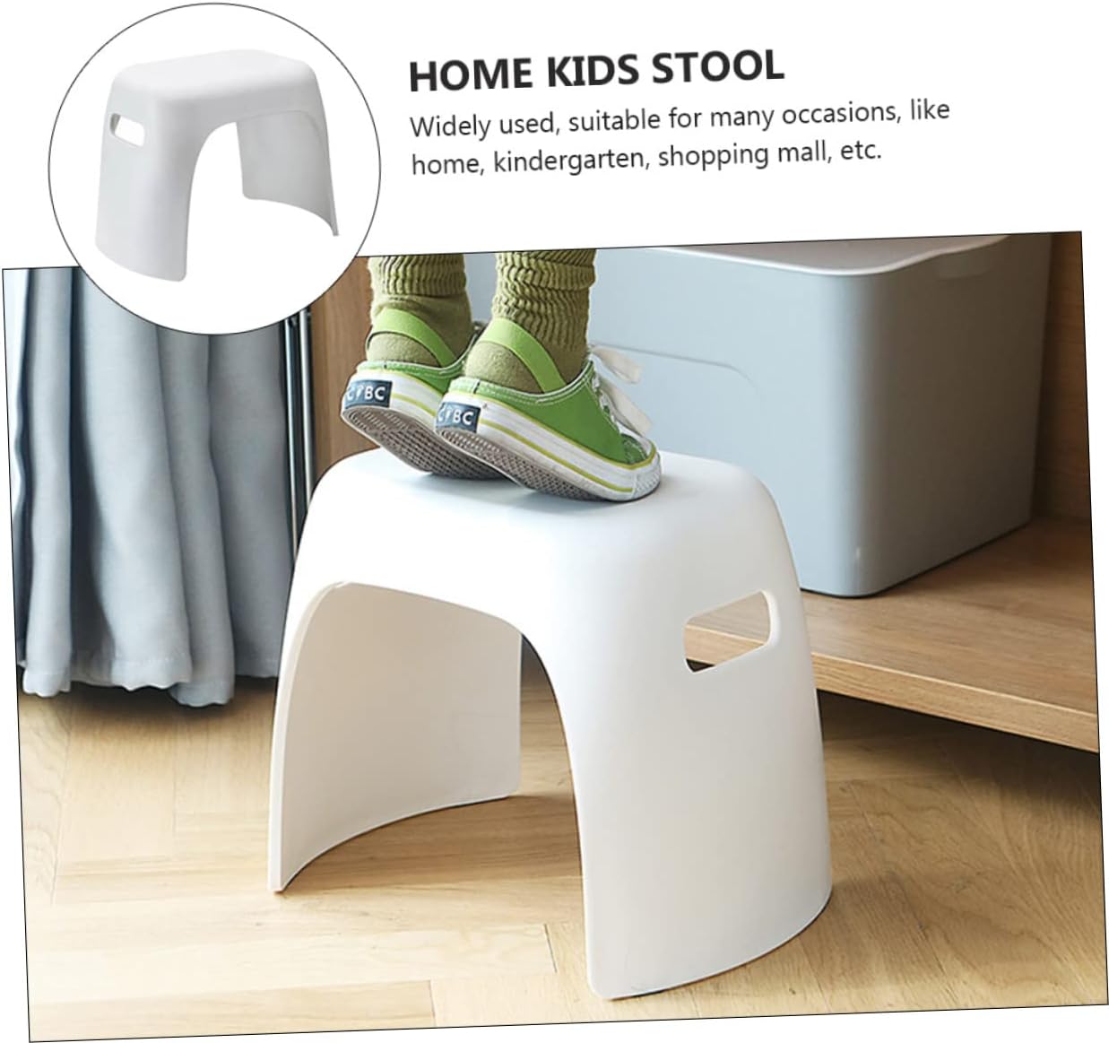 PRETYZOOM Simple Plastic Stool Children's Sitting Stool Anti-Skid Comfortable for Toddlers