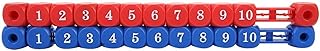 Boaby Calcetto da Tavolo Contatore 2 Pezzi Blu Rosso Mini Multi Funzione Calcio da Tavolo Gioco di Biliardo Biliardo Segnapunti Tabellone segnapunti