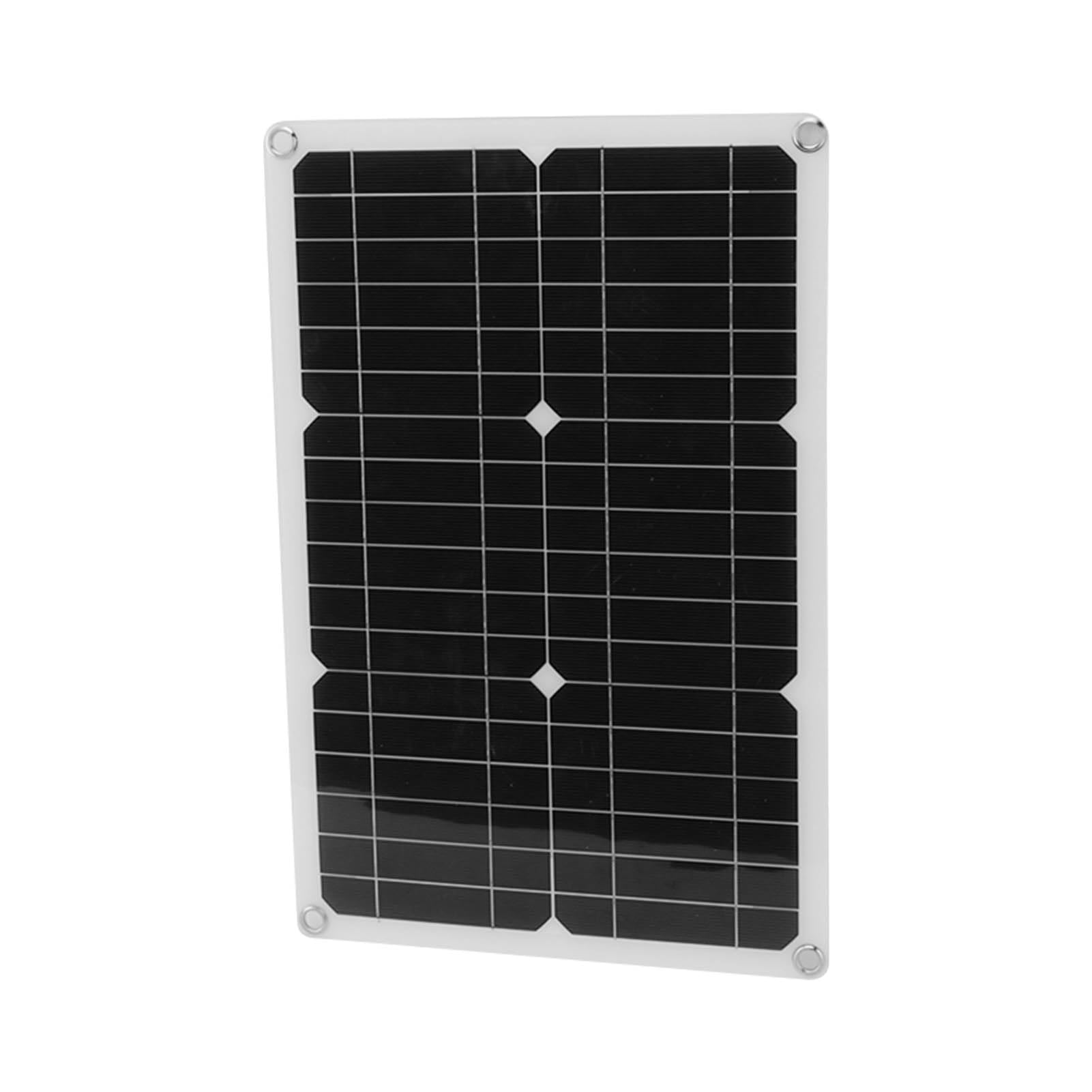 YWBL-WH Panel Solar Cargador Monocristalino 20W 18V con Caja de Batería for