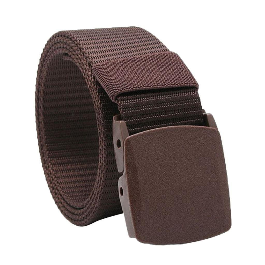 kowaku Adjustable Nylon Belt with Quick Release Buckle for Training and Outdoor Activities, Coffee, 3.8cm