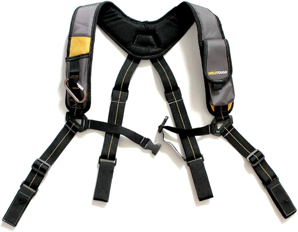 MELOTOUGH Tool Belt Suspenders/ Work Suspenders with Padded Foam