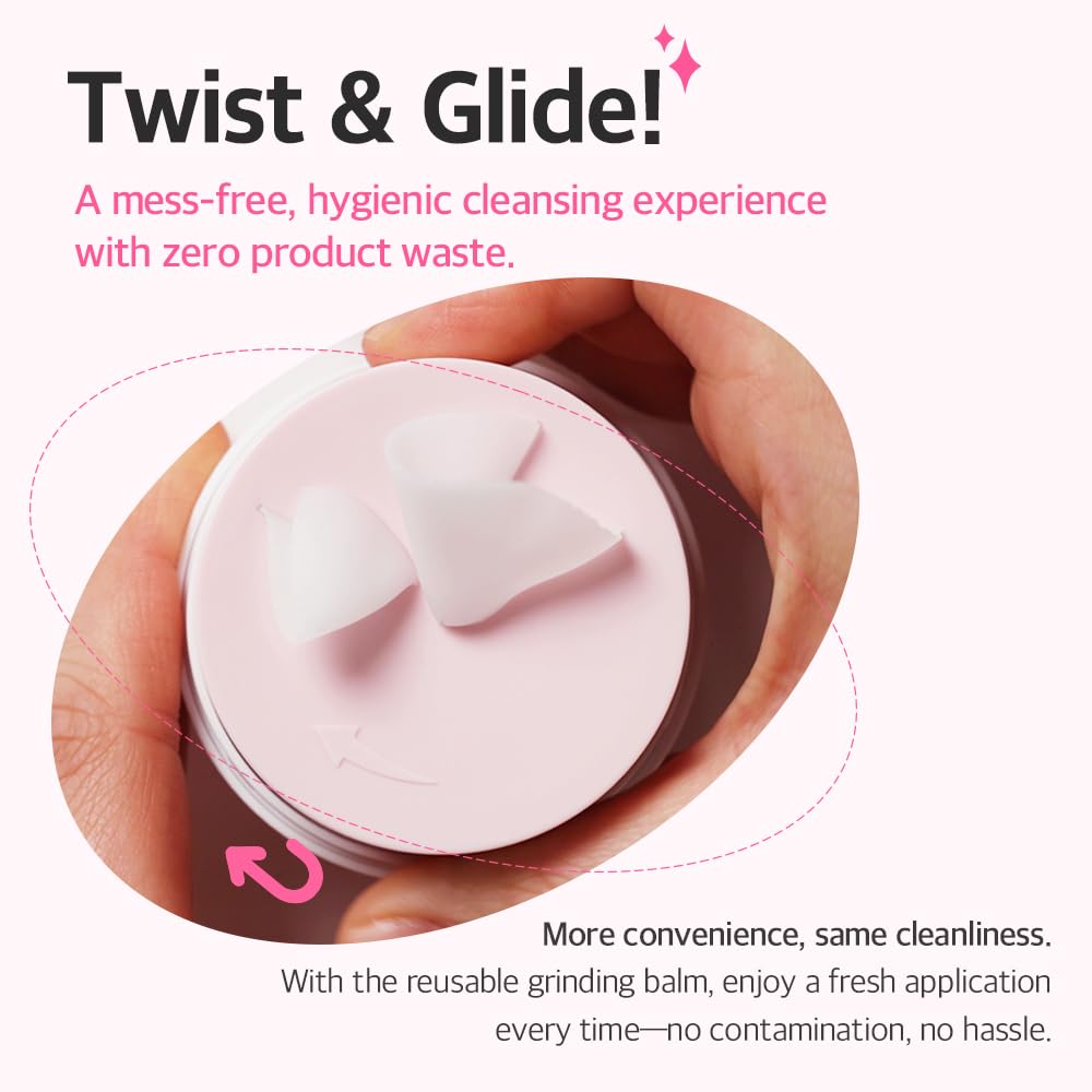 mixsoon Collagen Cleansing Balm, Twist & Grind Makeup Remover with PDRN & Hydrolyzed Collagen - Image 3
