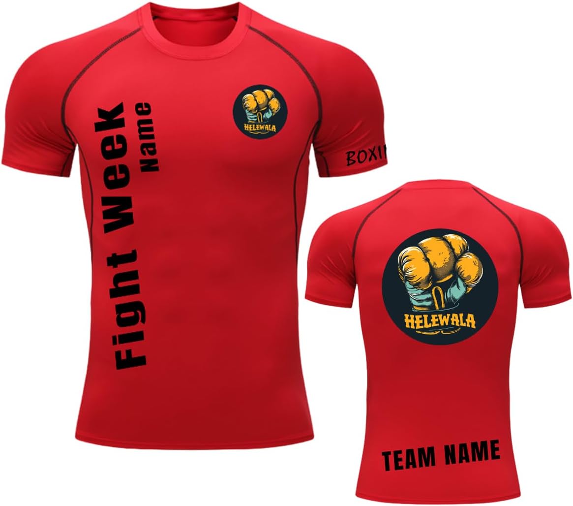 Custom Boxing Competition for Training Fighting for Martial Boxing Uniform prints T-shirt-Pack of 50