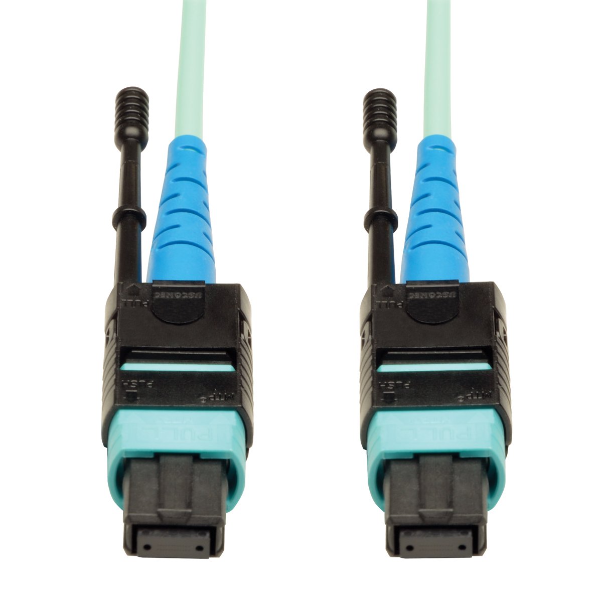 Tripp Lite MTP/MPO Patch Cable 100GBASE-SR10, CXP, 24 Fiber, 100GbE OM3 Plenum-rated - Aqua, 2M (6-ft.)(N846-02M-24-P)