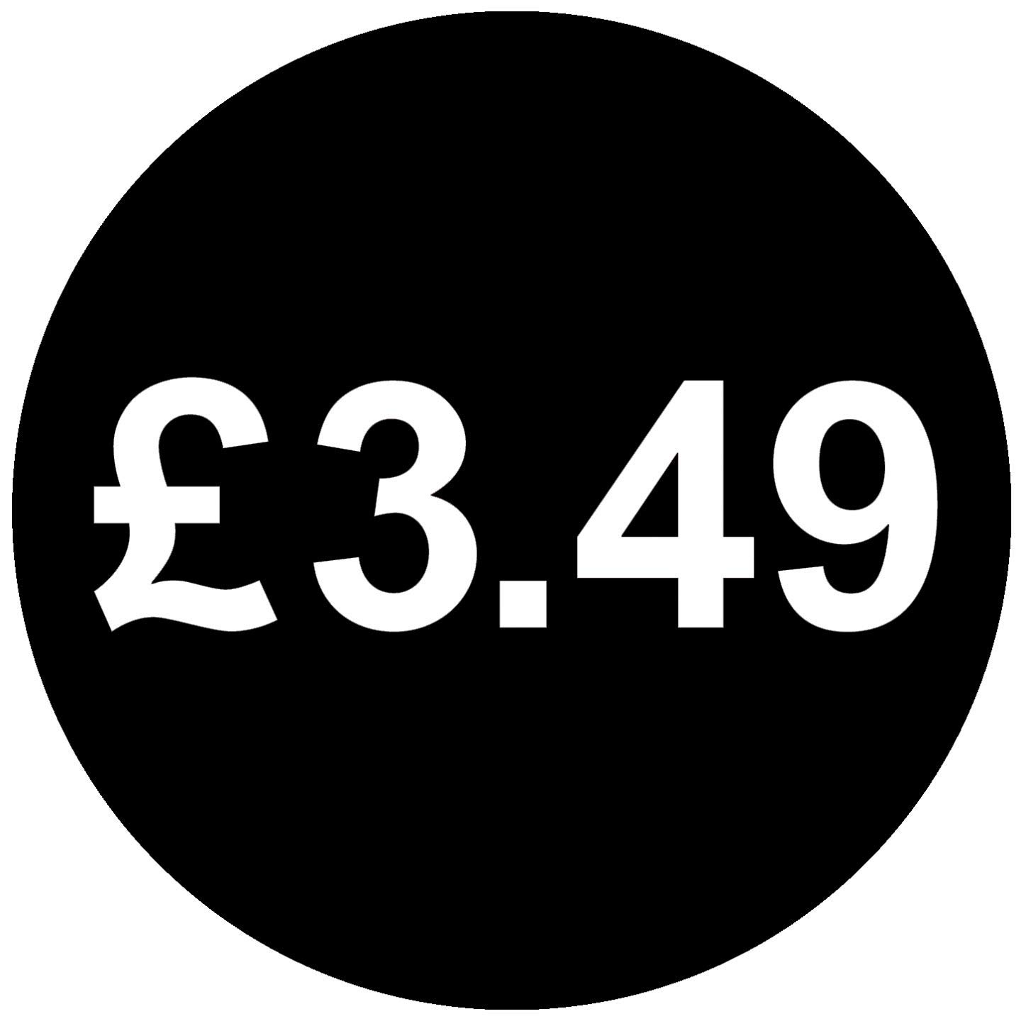 30mm Price Stickers Pack of 200 - Black - £3.49 — image 1